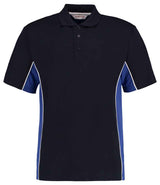 Kustom Kit Track Poly/Cotton Piqué Polo Shirt | Navy/Royal Blue thumbnail 2
