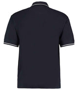 Kustom Kit St Mellion Tipped Cotton Piqué Polo Shirt | Navy/White thumbnail 4