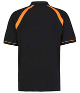 Kustom Kit Oak Hill Cotton Piqué Polo Shirt | Black/Orange thumbnail 2
