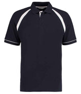 Kustom Kit Oak Hill Cotton Piqué Polo Shirt | Navy/White thumbnail 2