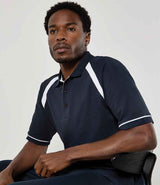 Kustom Kit Oak Hill Cotton Piqué Polo Shirt | Navy/White thumbnail 1