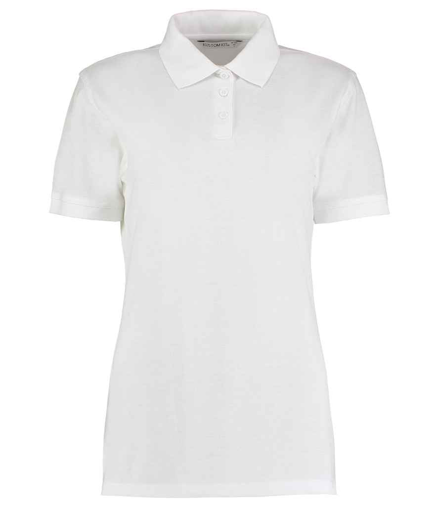 Kustom Kit Ladies Klassic Poly/Cotton Piqué Polo Shirt | White
