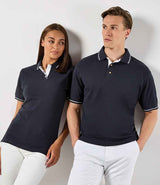 Kustom Kit Ladies St Mellion Tipped Cotton Piqué Polo Shirt | Navy/White thumbnail 2