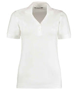 Kustom Kit Sophia Comfortec® V Neck Polo Shirt | White thumbnail 2