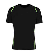 Kustom Kit Cooltex® T-Shirt | Black/Lime Green thumbnail 1