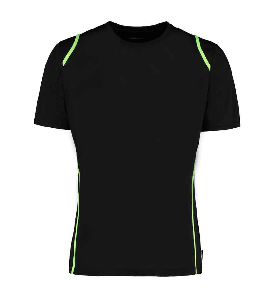 Kustom Kit Cooltex® T-Shirt | Black/Lime Green