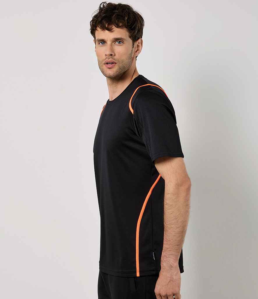 Kustom Kit Cooltex® T-Shirt | Black/Orange