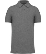 Kariban Organic 180 Piqué Polo Shirt | Grey Heather thumbnail 1