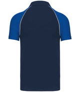 Kariban Baseball Cotton Piqué Polo Shirt | Navy/Royal Blue thumbnail 2