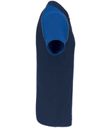 Kariban Baseball Cotton Piqué Polo Shirt | Navy/Royal Blue thumbnail 3