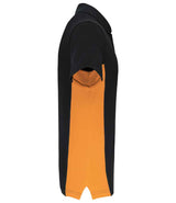 Kariban Flag Poly/Cotton Piqué Polo Shirt | Black/Orange thumbnail 3