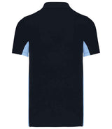 Kariban Flag Poly/Cotton Piqué Polo Shirt | Navy/Sky Blue thumbnail 2
