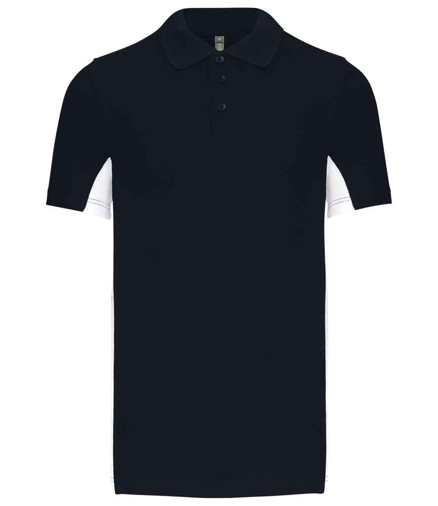 Kariban Flag Poly/Cotton Piqué Polo Shirt | Navy/White