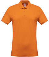 Kariban Short Sleeve Piqué Polo Shirt | Orange thumbnail 1