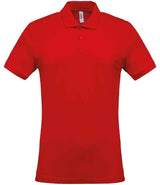 Kariban Short Sleeve Piqué Polo Shirt | Red thumbnail 1