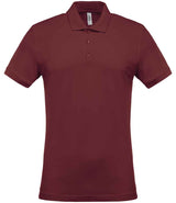 Kariban Short Sleeve Piqué Polo Shirt | Wine thumbnail 1