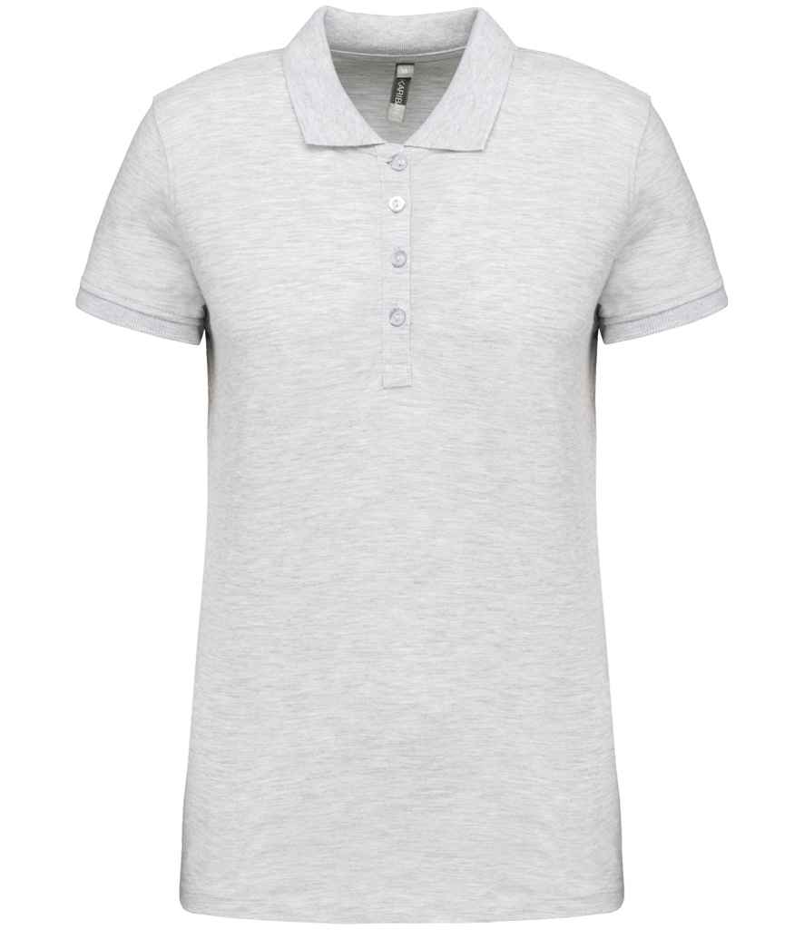 Kariban Ladies Short Sleeve Piqué Polo Shirt | Ash Heather
