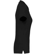 Kariban Ladies Short Sleeve Piqué Polo Shirt | Black thumbnail 3