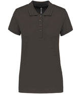 Kariban Ladies Short Sleeve Piqué Polo Shirt | Dark Grey thumbnail 1