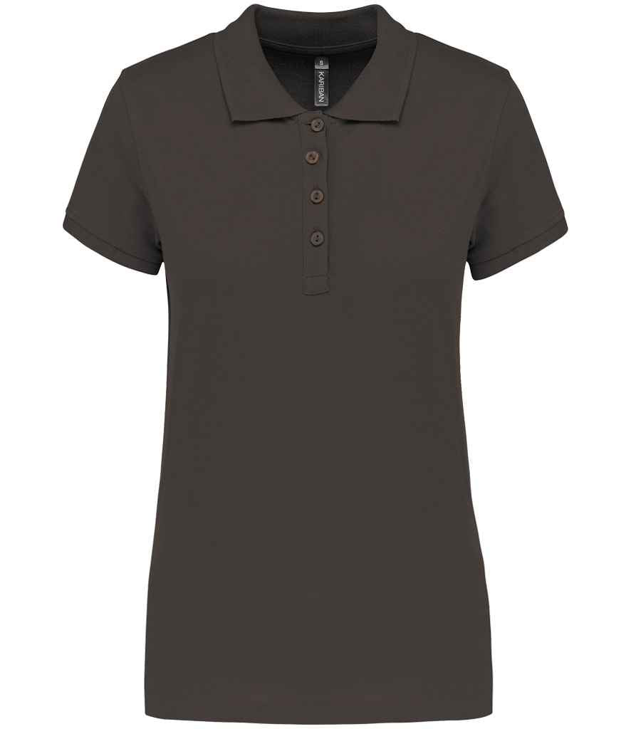 Kariban Ladies Short Sleeve Piqué Polo Shirt | Dark Grey