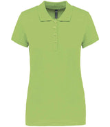 Kariban Ladies Short Sleeve Piqué Polo Shirt | Lime Green thumbnail 1