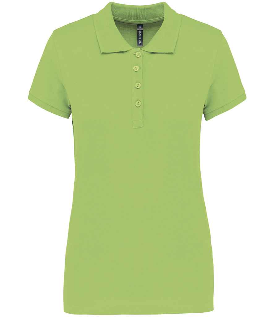 Kariban Ladies Short Sleeve Piqué Polo Shirt | Lime Green