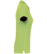 Kariban Ladies Short Sleeve Piqué Polo Shirt | Lime Green thumbnail 3