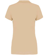 Kariban Ladies Short Sleeve Piqué Polo Shirt | Light Sand thumbnail 2