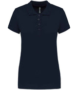 Kariban Ladies Short Sleeve Piqué Polo Shirt | Navy thumbnail 1