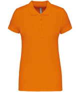 Kariban Ladies Short Sleeve Piqué Polo Shirt | Orange thumbnail 1