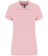 Kariban Ladies Short Sleeve Piqué Polo Shirt | Pale Pink thumbnail 1