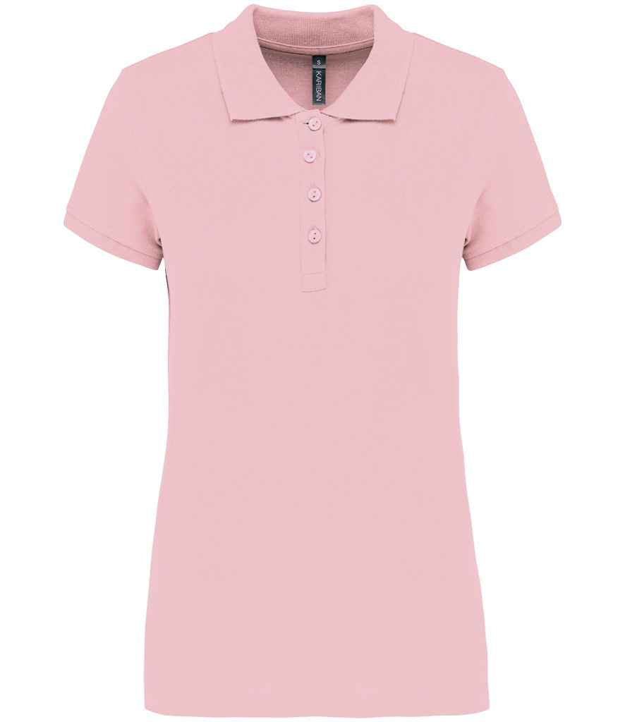 Kariban Ladies Short Sleeve Piqué Polo Shirt | Pale Pink
