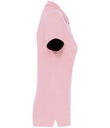 Kariban Ladies Short Sleeve Piqué Polo Shirt | Pale Pink thumbnail 3