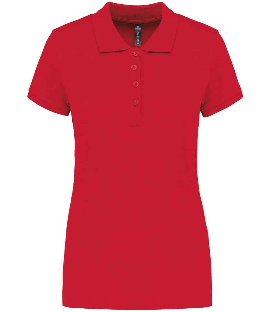 Kariban Ladies Short Sleeve Piqué Polo Shirt | Red
