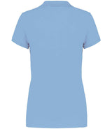 Kariban Ladies Short Sleeve Piqué Polo Shirt | Sky Blue thumbnail 2