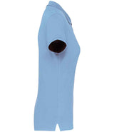 Kariban Ladies Short Sleeve Piqué Polo Shirt | Sky Blue thumbnail 3