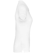 Kariban Ladies Short Sleeve Piqué Polo Shirt | White thumbnail 3