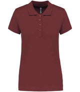 Kariban Ladies Short Sleeve Piqué Polo Shirt | Wine thumbnail 1