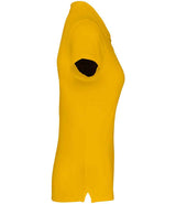 Kariban Ladies Short Sleeve Piqué Polo Shirt | Yellow thumbnail 3