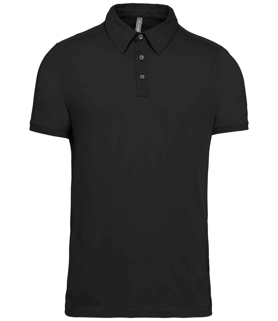 Kariban Jersey Polo Shirt | Black