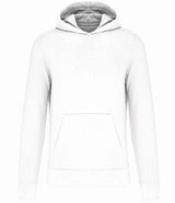 Kariban Kids Hooded Sweatshirt | White thumbnail 1