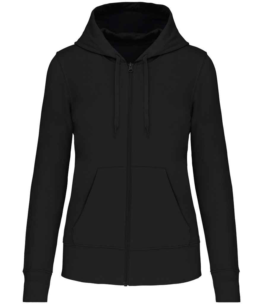 Kariban Ladies Full Zip Hoodie | Black