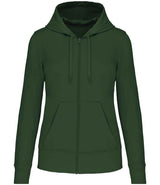 Kariban Ladies Full Zip Hoodie | Forest Green thumbnail 1