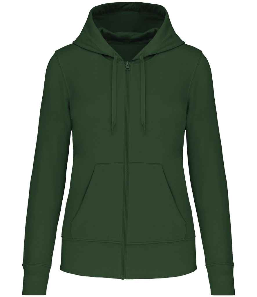 Kariban Ladies Full Zip Hoodie | Forest Green