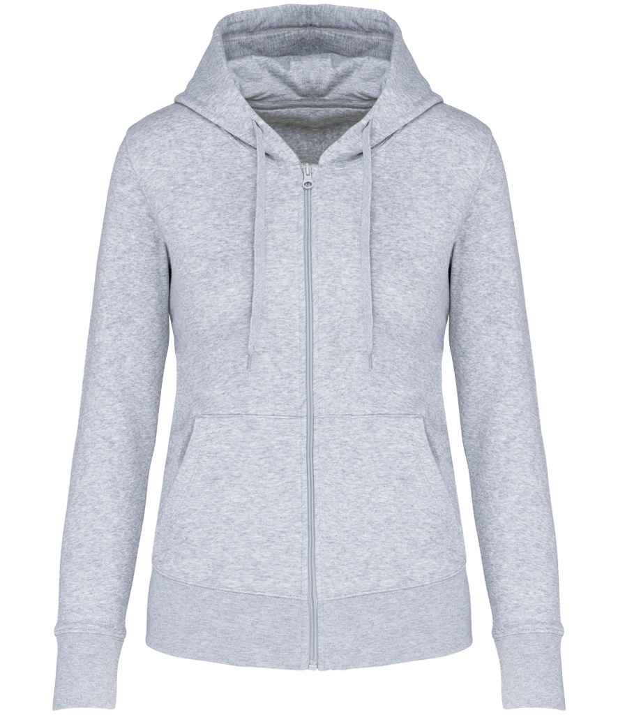 Kariban Ladies Full Zip Hoodie | Oxford Grey