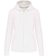 Kariban Ladies Full Zip Hoodie | White thumbnail 1