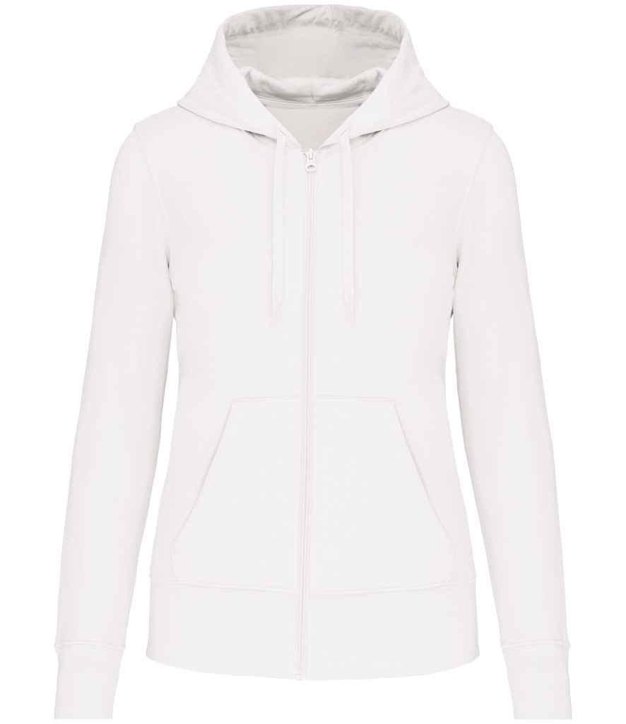 Kariban Ladies Full Zip Hoodie | White