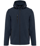 Kariban Unisex Three Layer Hooded Soft Shell Jacket | Navy thumbnail 1