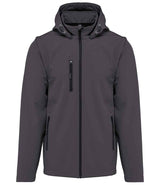 Kariban Unisex Three Layer Hooded Soft Shell Jacket | Titanium thumbnail 1