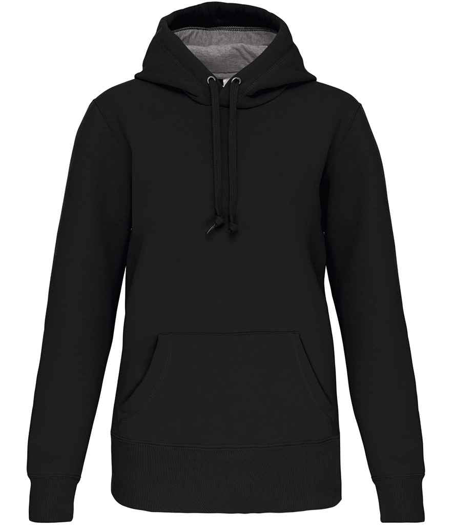 Kariban Heavy Contrast Hoodie | Black